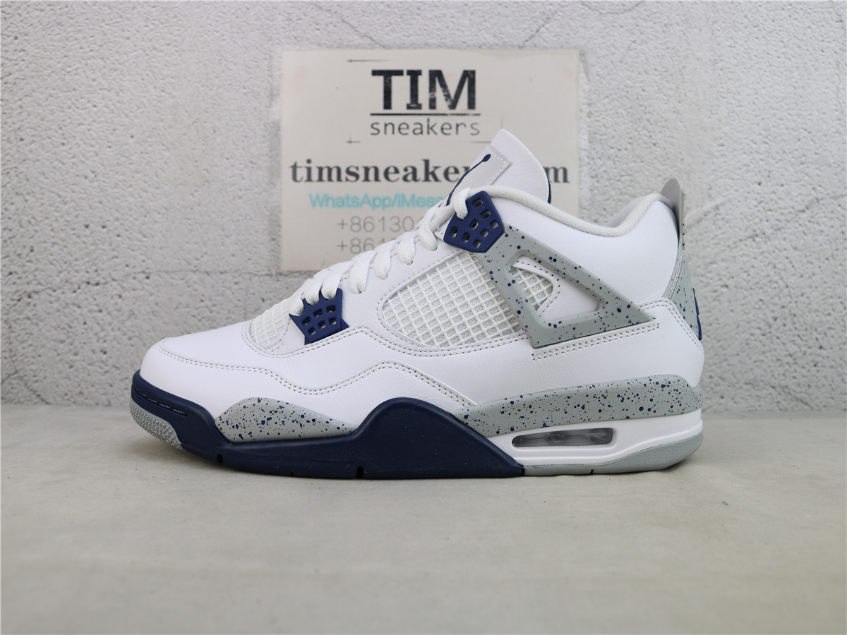 GX Batch Air Jordan 4 Retro White Midnight Navy DH6927-140